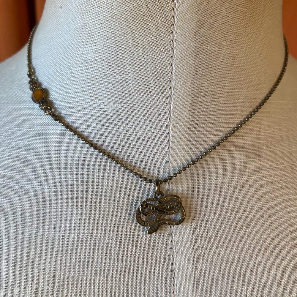 Lucky Brand Snake Charm Necklace